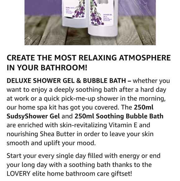 👀50% OFF👀🧴🛁 NWT‼️Lovery 10-piece Lavender & Jasmine Scented At Home Spa Kit - Picture 12 of 15